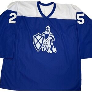 CCM Mens Jersey Ice Hockey Size XXL‎ 2XL Air Knit Royal Blue Knights 25 Johansen